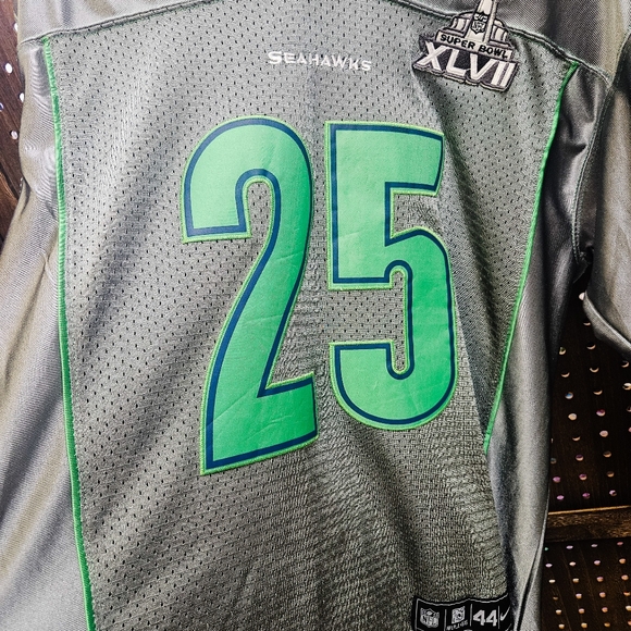 Nike Seattle Seahawks Richard Sherman Super Bowl Jersey Size Mens SZ 44 - Picture 2 of 6